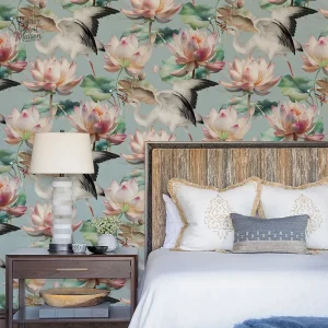 Papier Peint Fleurs Vintage en design élégant
