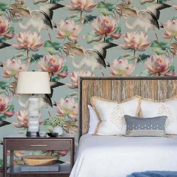 Papier Peint Fleurs Vintage en design élégant