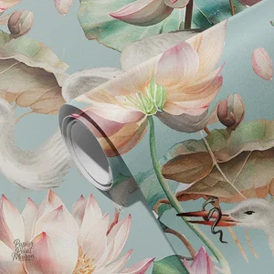 Papier peint floral avec ambiance nostalgique