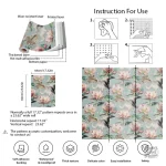 Fleurs vintage sur papier peint décoratif