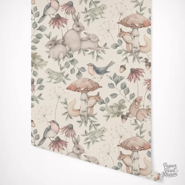 Décor floral tendre pour l'espace de votre fille