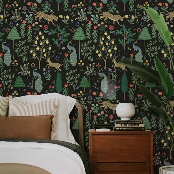 Papier peint forêt pour décoration de chambre