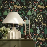 Design forêt apaisant pour revêtement mural