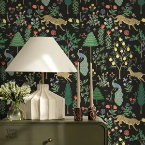 Design forêt apaisant pour revêtement mural