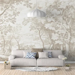 Papier Peint Forêt Panoramique pour une décoration naturelle