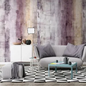 Papier peint moderne aux formes abstraites