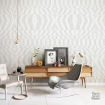 Papier peint géométrique aux formes modernes et stylées