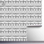 Papier peint avec motifs géométriques contemporains