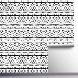 Papier peint avec motifs géométriques contemporains