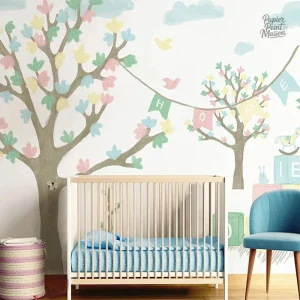Papier peint garçon pour chambre, design adapté aux enfants