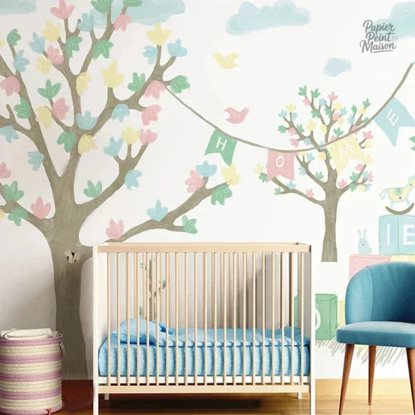 Papier peint garçon pour chambre, design adapté aux enfants