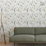 Papier peint géométrique moderne pour décoration intérieure