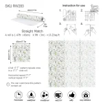 Papier peint avec designs géométriques variés et attrayants