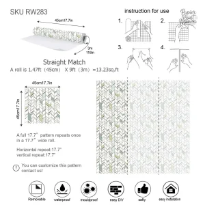 Papier peint avec designs géométriques variés et attrayants