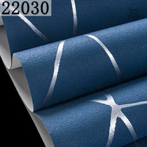 Papier peint design bleu, style géométrique contemporain
