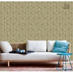 Motifs géométriques dorés pour un style moderne et raffiné