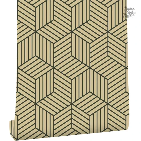 Design géométrique doré, idéal pour embellir votre espace