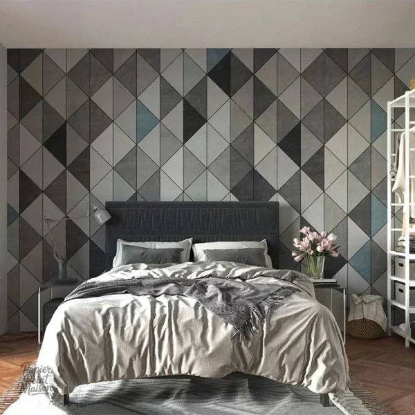 papier-peint-geometrique-gris-1 Papier peint géométrique gris au design moderne