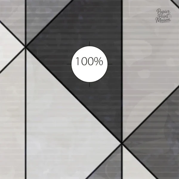 Revêtement mural géométrique gris, idéal pour un style contemporain