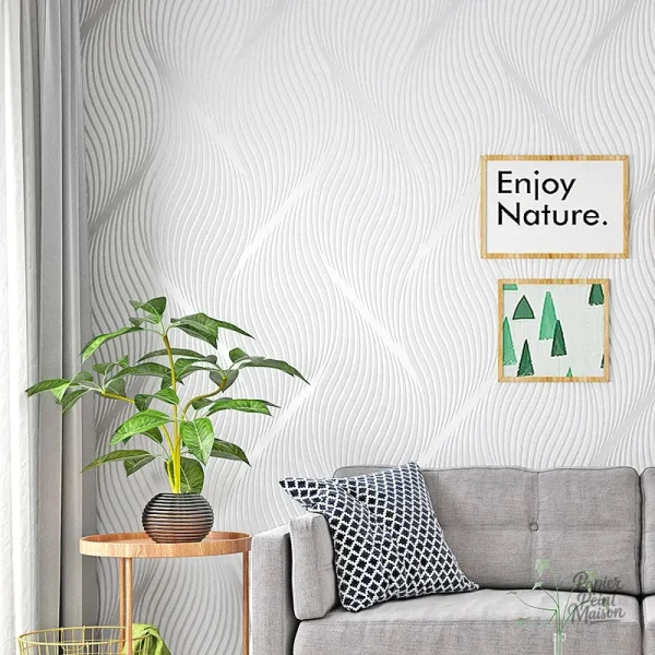 Papier peint géométrique scandinave au design moderne