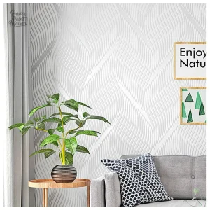 Papier peint aux formes abstraites pour une déco contemporaine