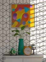 Papier peint à motifs géométriques pour un look unique