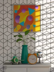 Papier peint à motifs géométriques pour un look unique