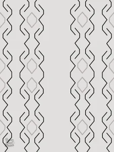 Motif géométrique élégant, idéal pour un style contemporain