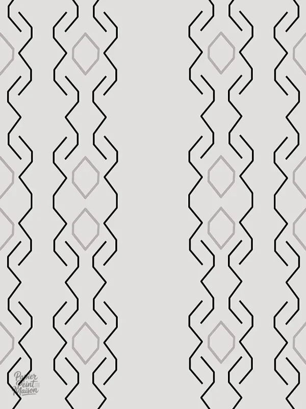 Motif géométrique élégant, idéal pour un style contemporain