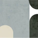 Papier peint avec motifs géométriques stylisés