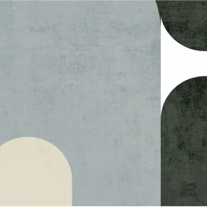 Papier peint avec motifs géométriques stylisés