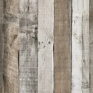 Papier peint décoratif effet bois, style chaleureux et authentique