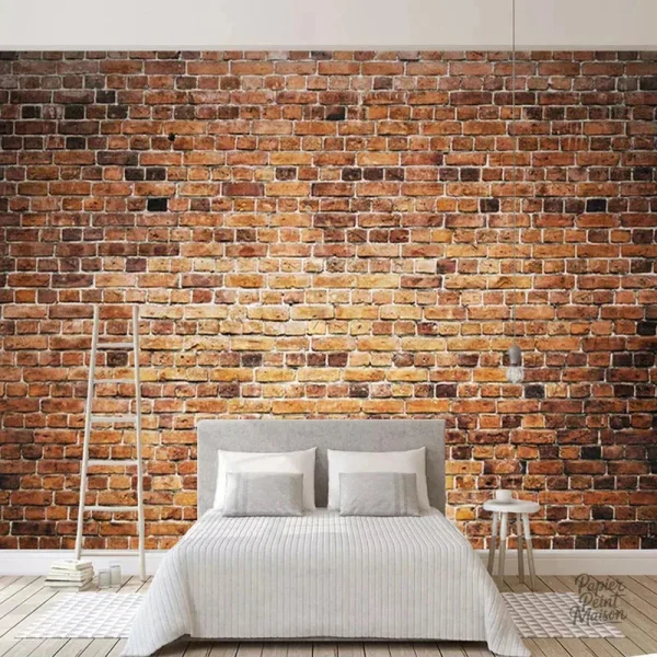 Papier peint imitation brique pour un style industriel moderne