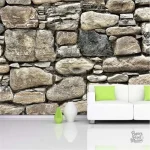 Papier peint imitation pierres pour une décoration moderne