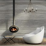 Papier peint industriel gris pour un décor moderne