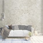 Papier peint japonais pour chambre au design élégant