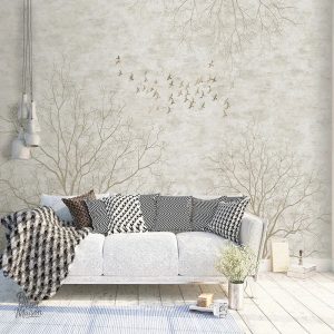 Papier peint japonais pour chambre au design élégant