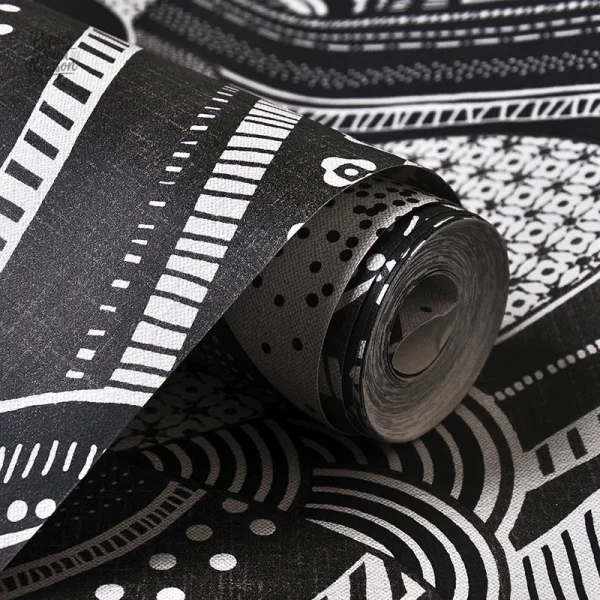 Motifs japonais en noir et blanc pour un style moderne et raffiné