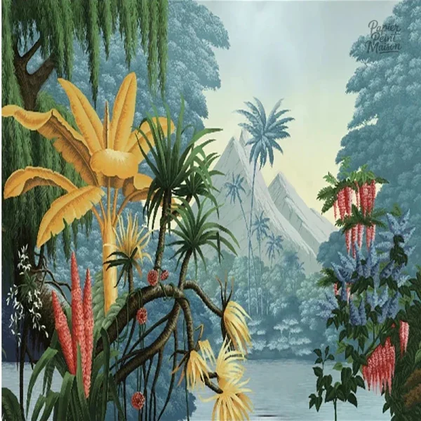 Décor mural jungle, design tropical pour adulte, style moderne