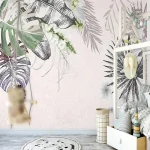 Décoration jungle pour chambre d'enfant fille