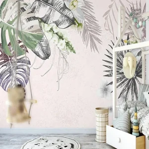 Décoration jungle pour chambre d'enfant fille