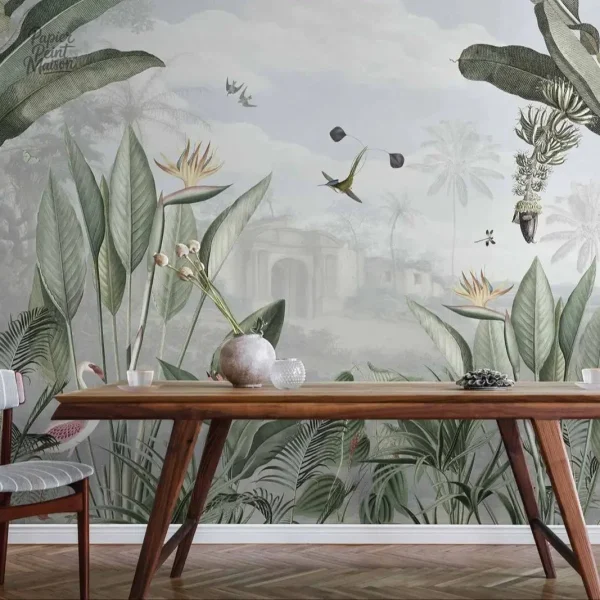 papier-peint-jungle-tropical-1 Papier Peint Jungle Tropical pour une décoration exotique