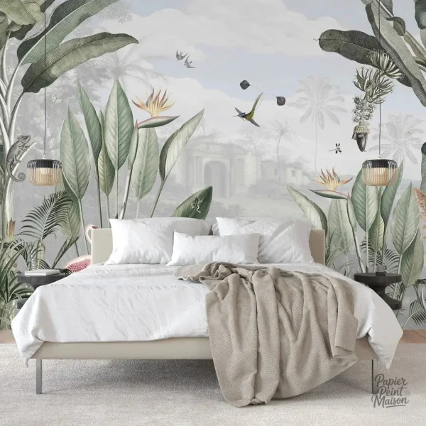 Ambiance tropicale avec ce papier peint jungle