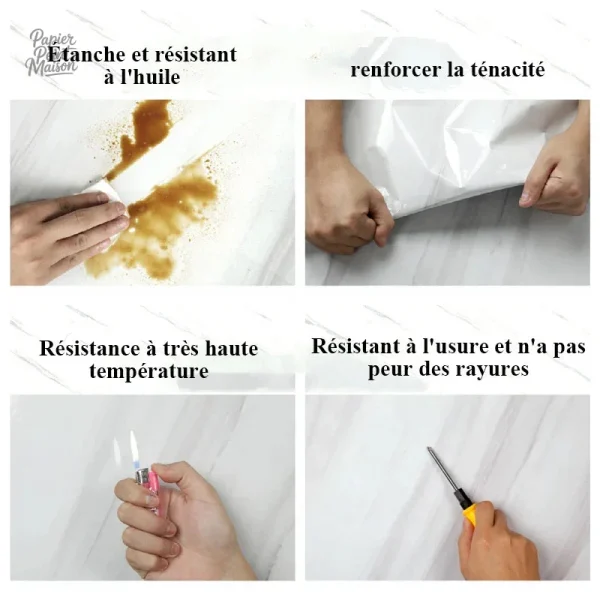 Papier peint marbre, décoration intérieure chic et raffinée