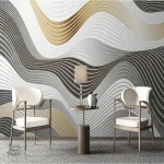 Papier peint tendance pour décoration intérieure
