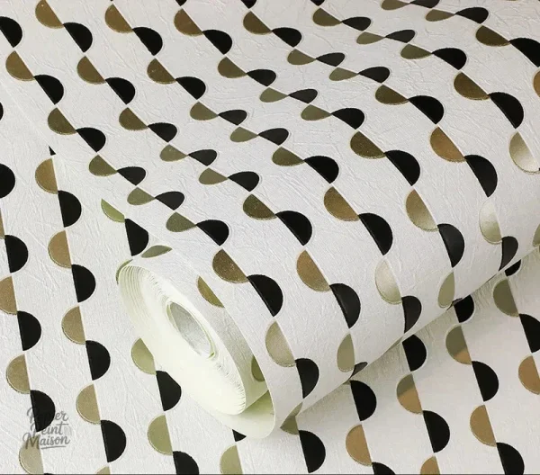 Papier peint décoratif, motifs contemporains pour intérieur stylé