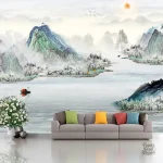 Décor mural montagneux pour un style naturel et apaisant