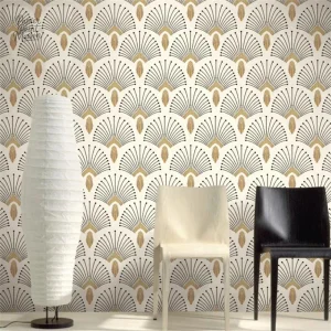 Papier peint motif ancien pour décoration de restaurant