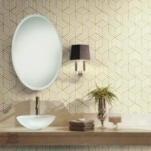 Papier peint géométrique aux motifs modernes