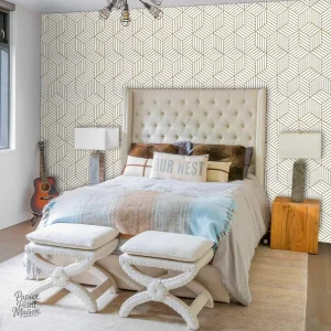 Motif géométrique élégant pour décoration intérieure